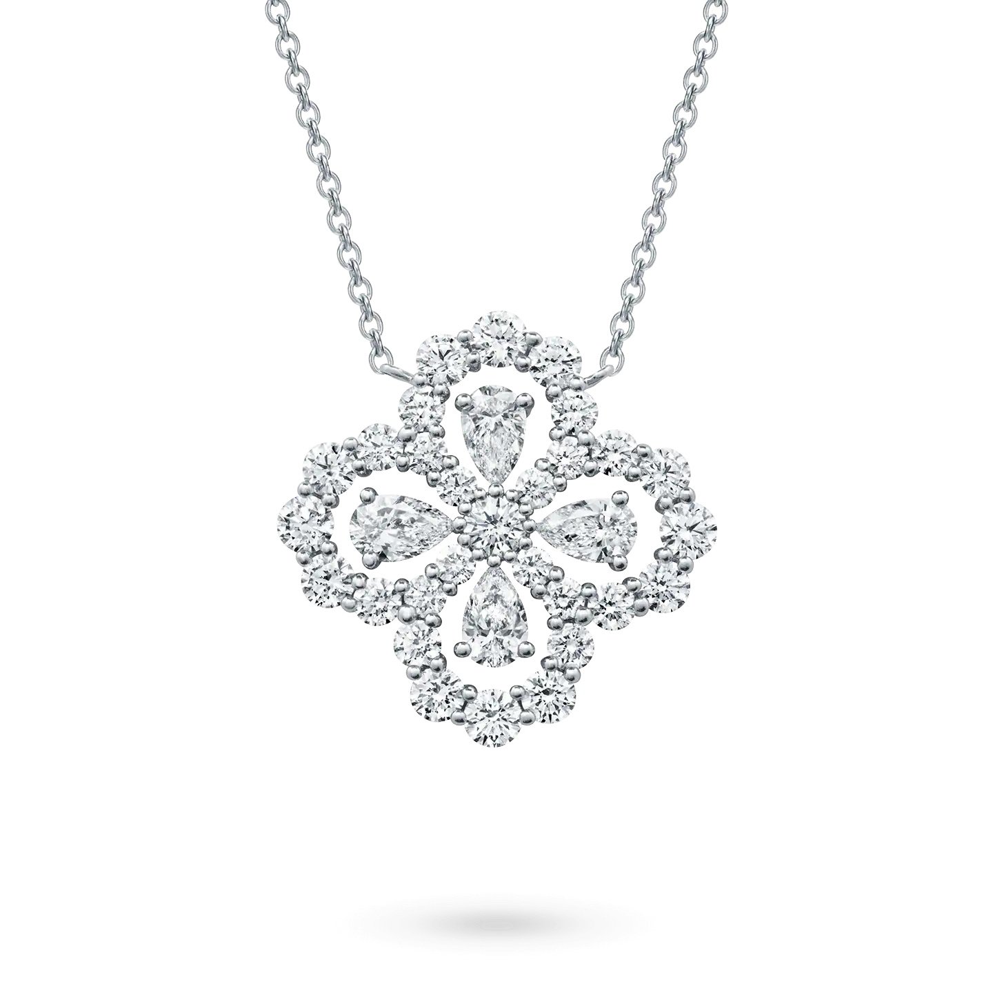 [Saipan]LOOP NECKLACE FULL MOTIF DIAMOND 16MM MULTIPLE COLORS