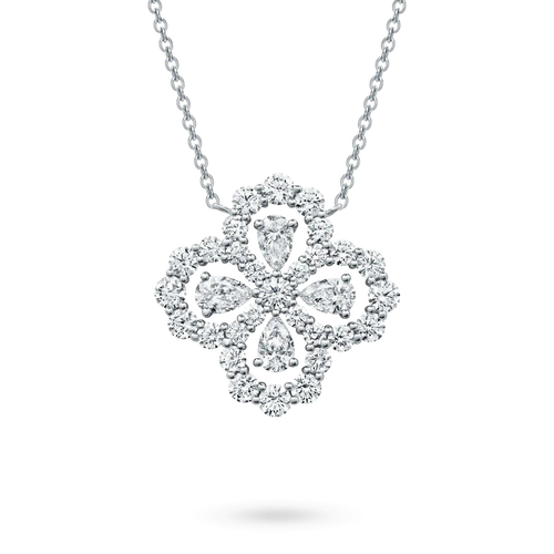 [Saipan]LOOP NECKLACE FULL MOTIF DIAMOND 16MM MULTIPLE COLORS