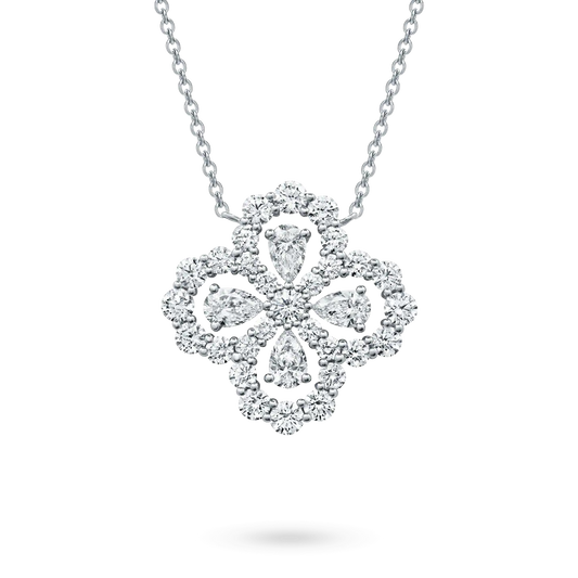 [Saipan]LOOP NECKLACE FULL MOTIF DIAMOND 16MM MULTIPLE COLORS