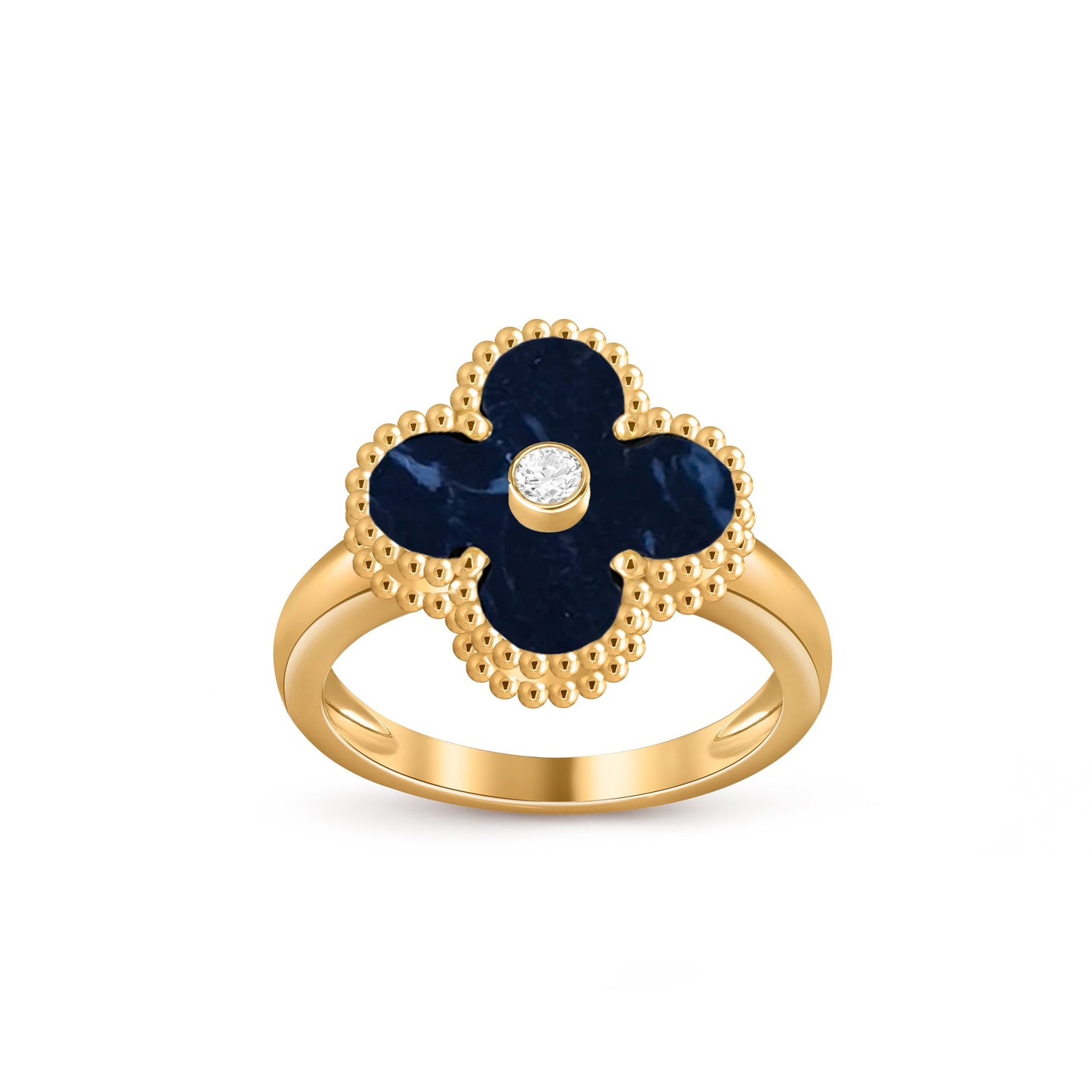 [Saipan]LUCKY CLOVER DIAMOND-ACCENT GOLD RING COLLECTION