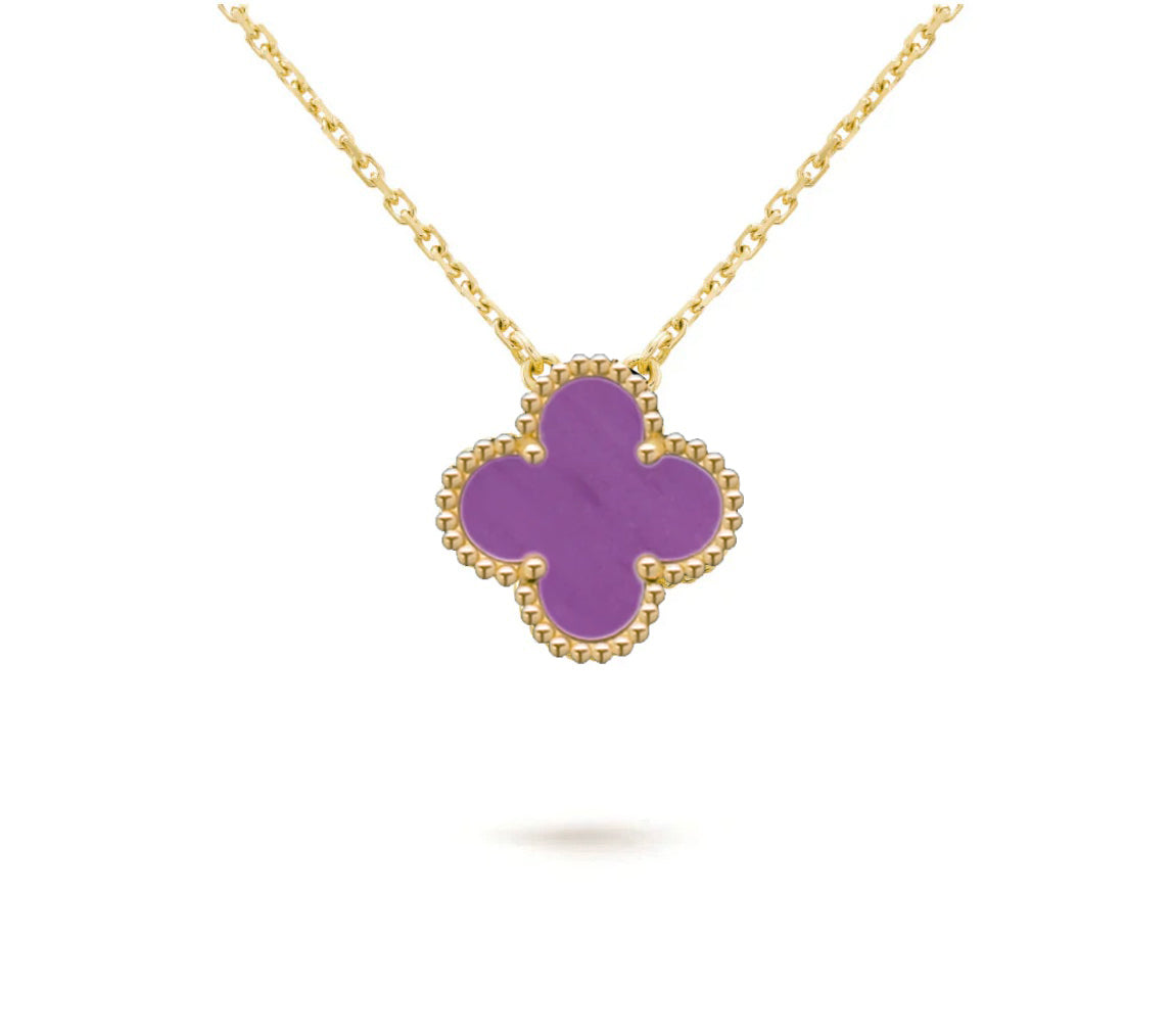 [Saipan]15MM CLOVER FLOWER PENDANT NECKLACE COLLECTION