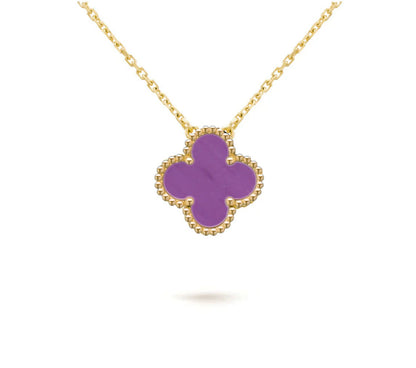 [Saipan]15MM CLOVER FLOWER PENDANT NECKLACE COLLECTION
