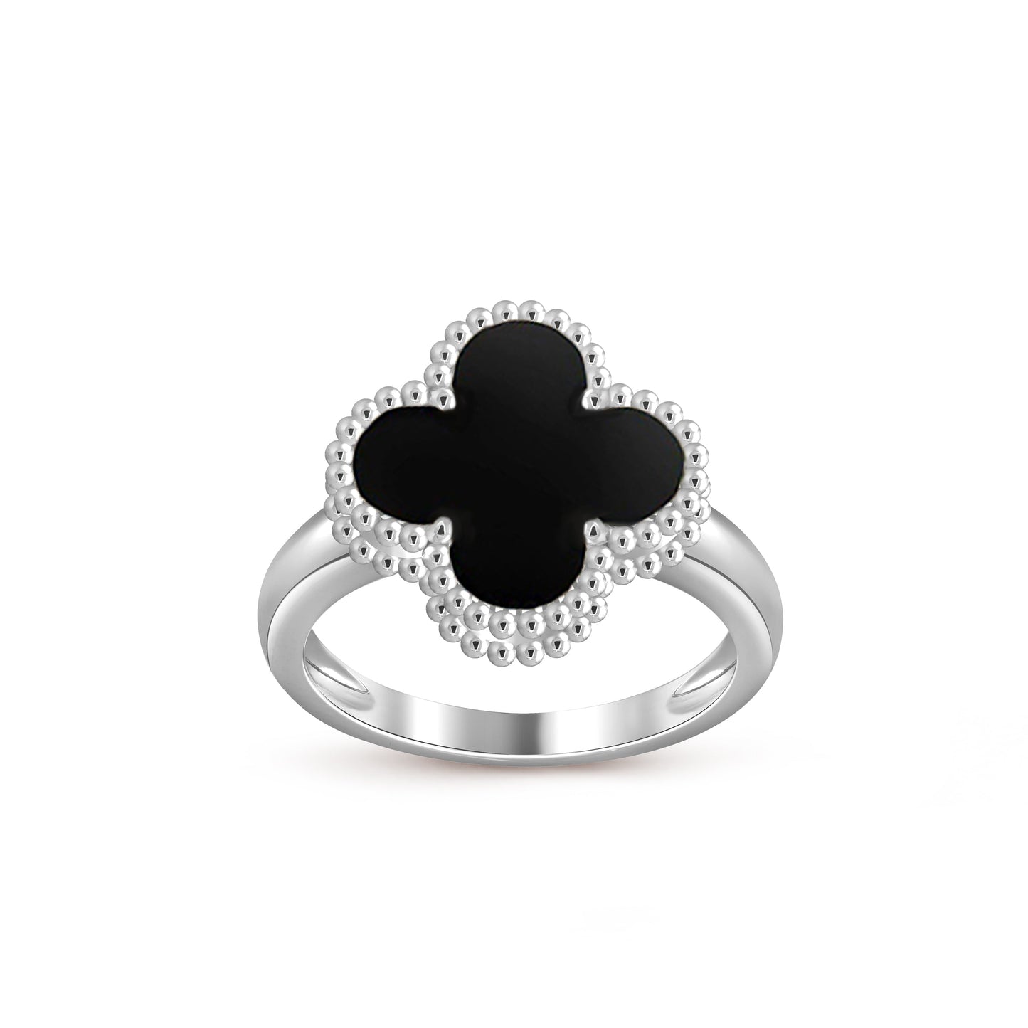 [Saipan]LUCKY CLOVER VINTAGE WHITE GOLD RING COLLECTION