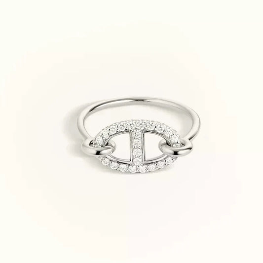 [Saipan]RONDE SMALL SILVER DIAMOND RING