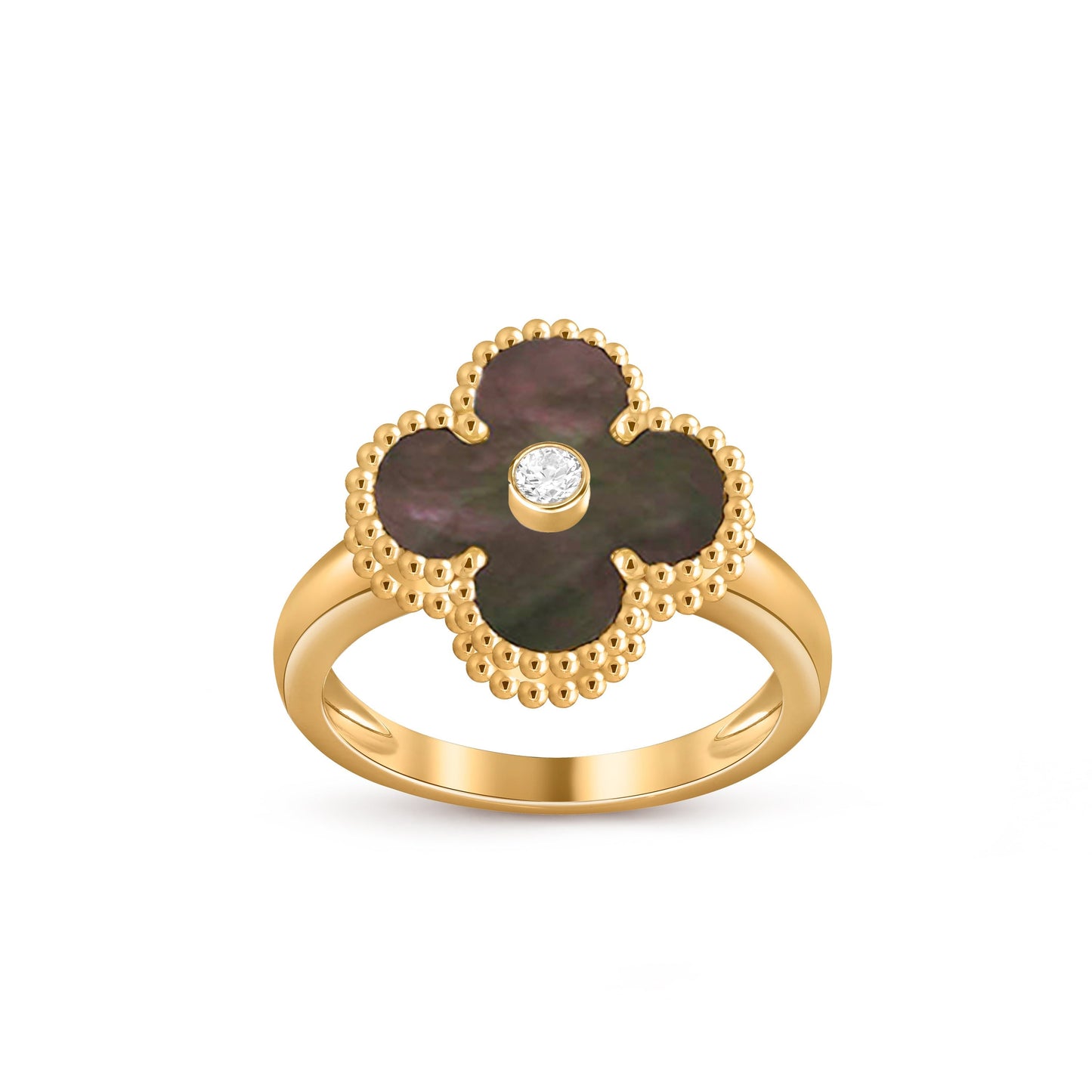 [Saipan]LUCKY CLOVER DIAMOND-ACCENT GOLD RING COLLECTION