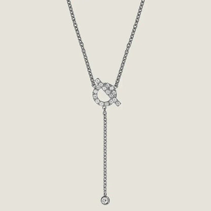 [Saipan]FINESSE SILVER DIAMOND NECKLACE