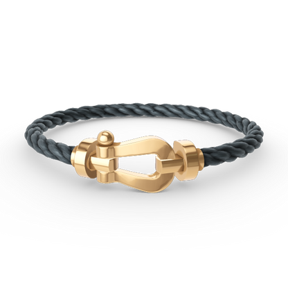 [Saipan]FORCE LARGE HORSESHOE BRACELET - GOLD