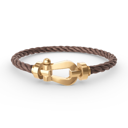 [Saipan]FORCE LARGE HORSESHOE BRACELET - GOLD