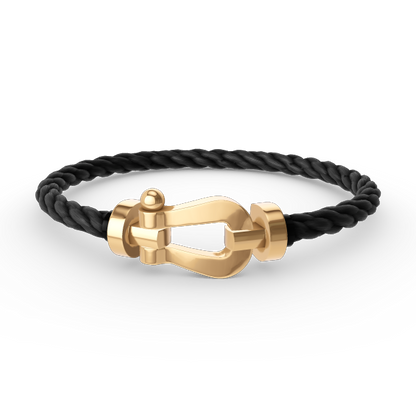 [Saipan]FORCE LARGE HORSESHOE BRACELET - GOLD