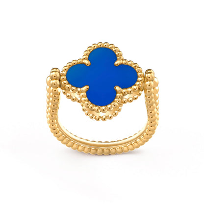[Saipan]LUCKY CLOVER GOLD REVERSIBLE RING