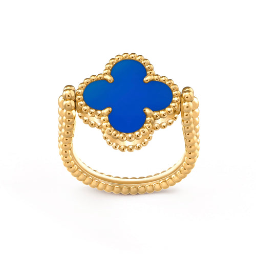 [Saipan]LUCKY CLOVER GOLD REVERSIBLE RING