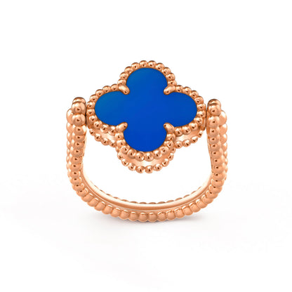 [Saipan]LUCKY CLOVER ROSE GOLD REVERSIBLE RING
