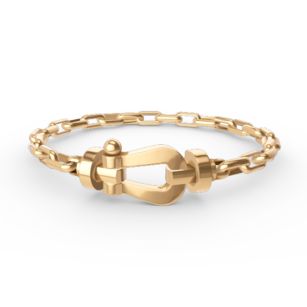 [Saipan]FORCE LARGE HORSESHOE CLASP METAL BRACELET