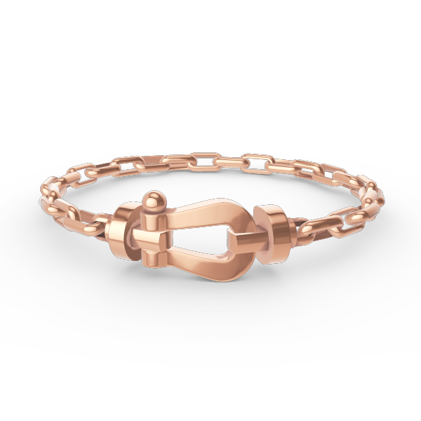 [Saipan]FORCE LARGE HORSESHOE CLASP METAL BRACELET
