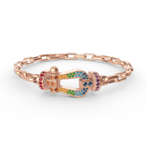 [Saipan]FORCE LARGE HORSESHOE CLASP METAL BRACELET