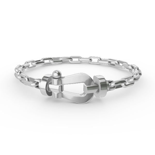 [Saipan]FORCE LARGE HORSESHOE CLASP METAL BRACELET