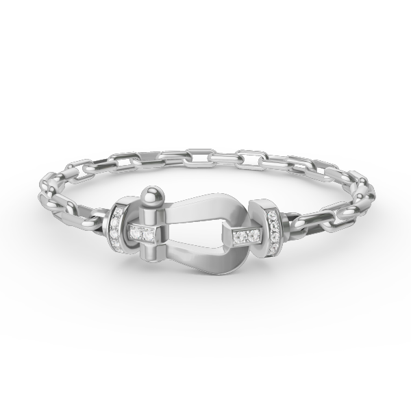 [Saipan]FORCE LARGE HORSESHOE CLASP METAL BRACELET