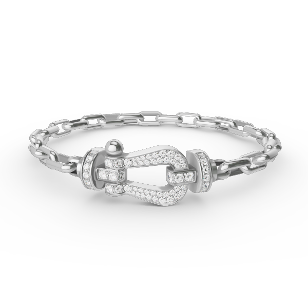 [Saipan]FORCE LARGE HORSESHOE CLASP METAL BRACELET