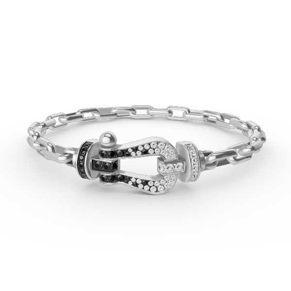 [Saipan]FORCE LARGE HORSESHOE CLASP METAL BRACELET