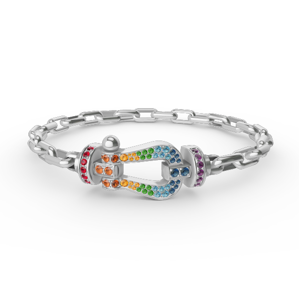 [Saipan]FORCE LARGE HORSESHOE CLASP METAL BRACELET