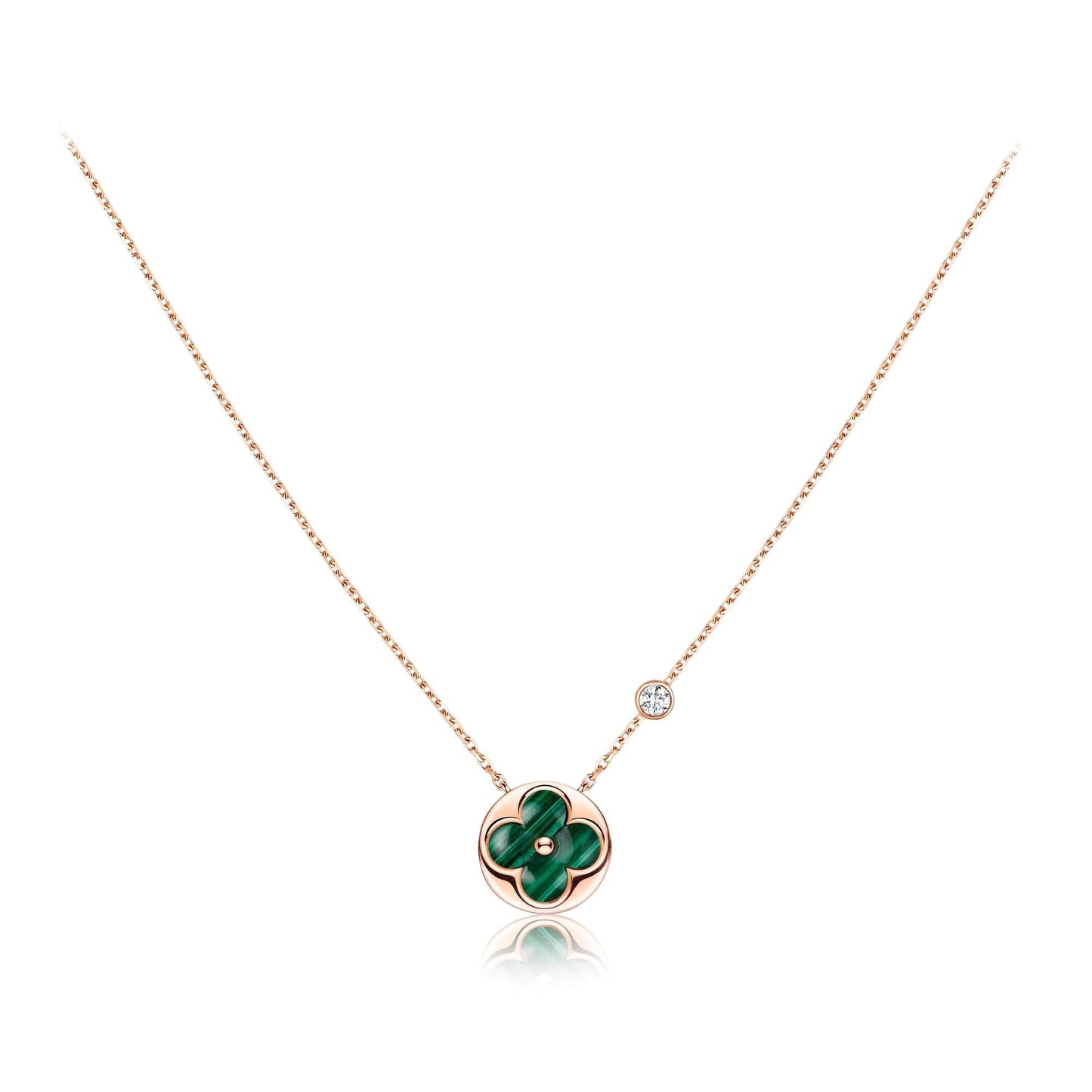 [Saipan]SUN PEDANT ROSE GOLD 1 DIAMOND NECKLACE