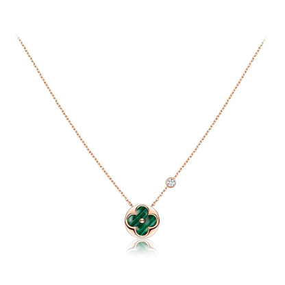 [Saipan]SUN PEDANT ROSE GOLD 1 DIAMOND NECKLACE