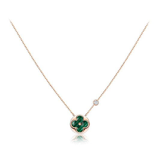 [Saipan]SUN PEDANT ROSE GOLD 1 DIAMOND NECKLACE