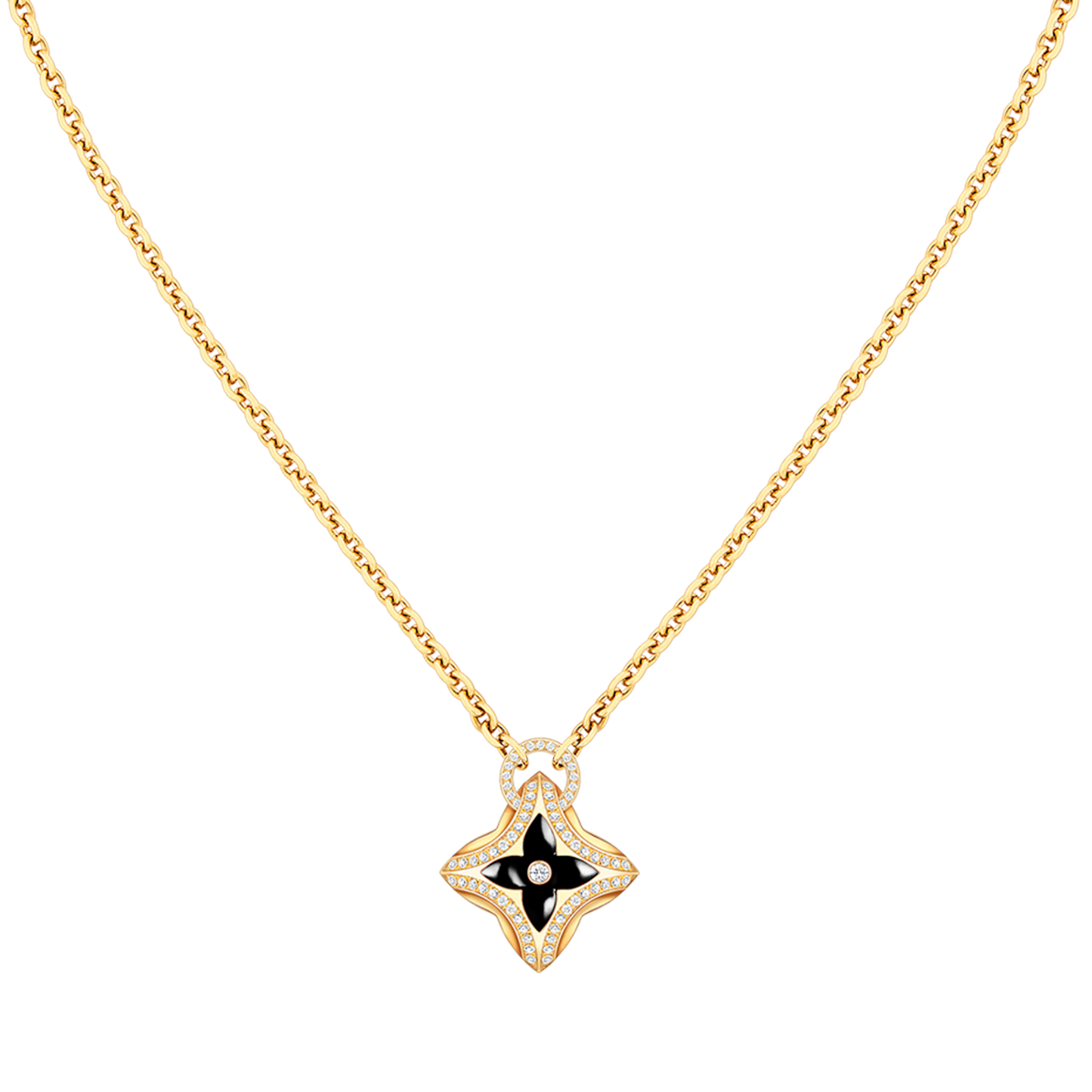 [Saipan]STAR PEDANT ROSE GOLD DIAMOND NECKLACE