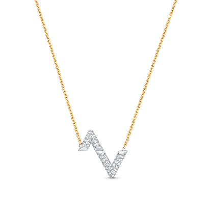 [Saipan]VOLT SILVER DIAMOND PEDANT NECKLACE