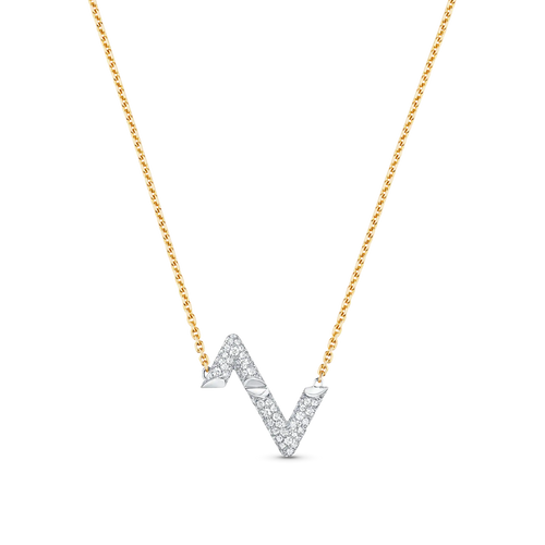 [Saipan]VOLT SILVER DIAMOND PEDANT NECKLACE