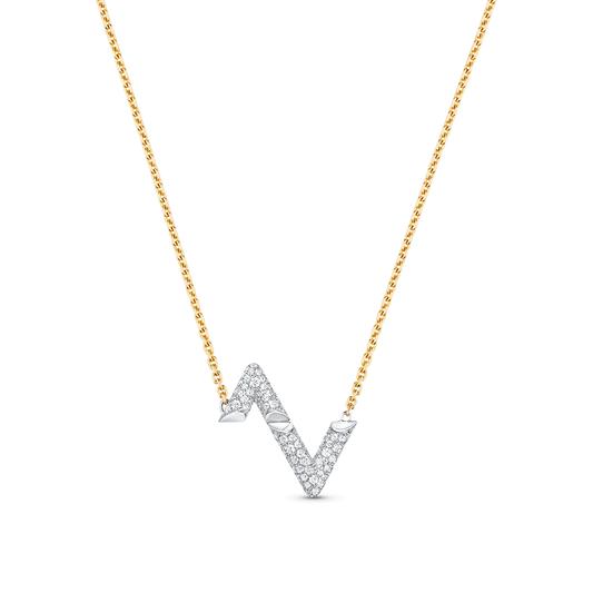 [Saipan]VOLT SILVER DIAMOND PEDANT NECKLACE