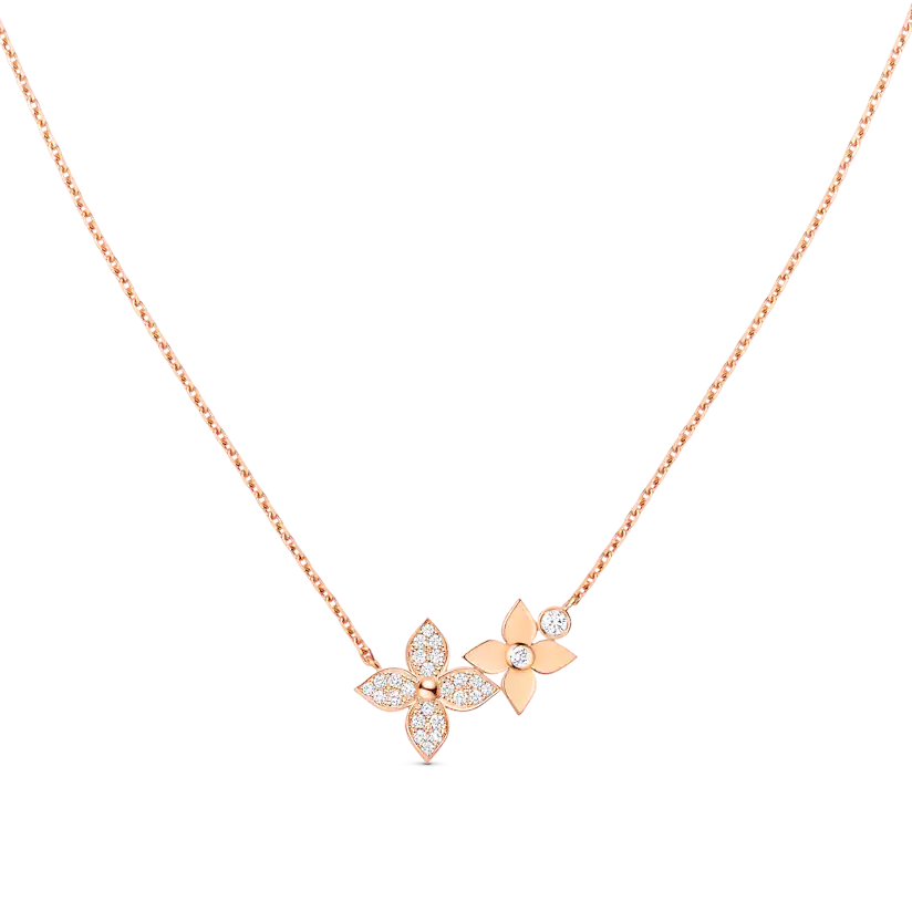 [Saipan]STAR BLOSSOM NECKLACE ROSE GOLD DIAMONDS