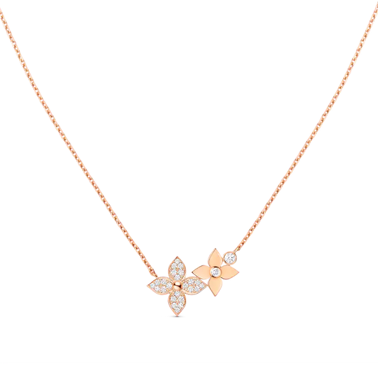 [Saipan]STAR BLOSSOM NECKLACE ROSE GOLD DIAMONDS