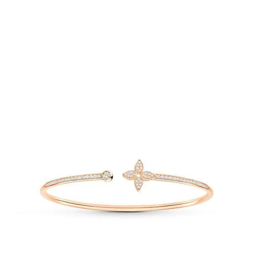 [Saipan]IDYLLE ROSE GOLD OPEN BRACELET DIAMOND PAVED