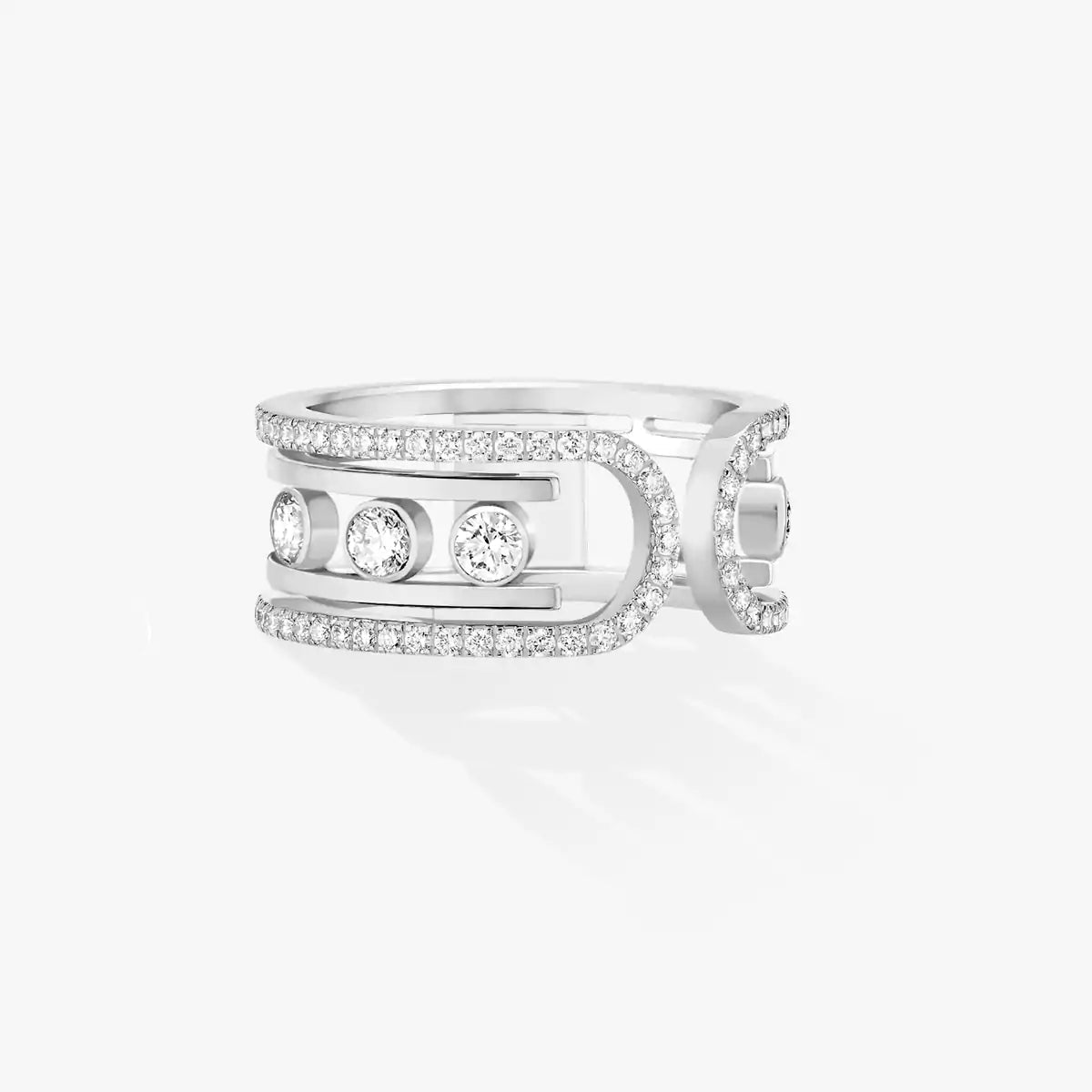 [Saipan]OPEN MOVE 10-DIAMOND PAVÉ RING