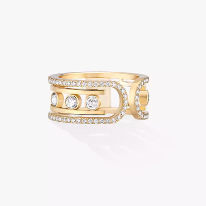 [Saipan]OPEN MOVE 10-DIAMOND PAVÉ RING