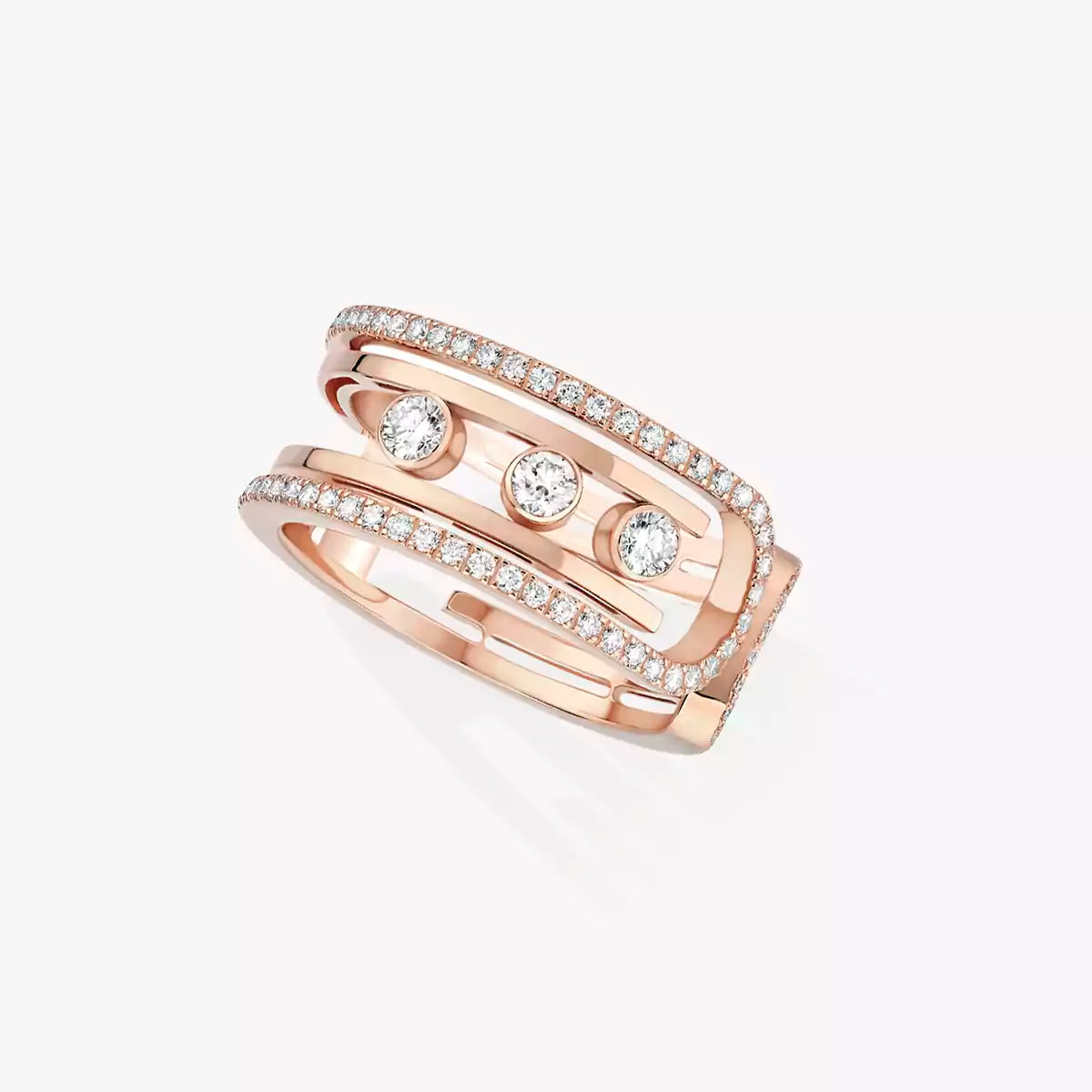 [Saipan]OPEN MOVE 10-DIAMOND PAVÉ RING