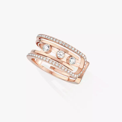 [Saipan]OPEN MOVE 10-DIAMOND PAVÉ RING