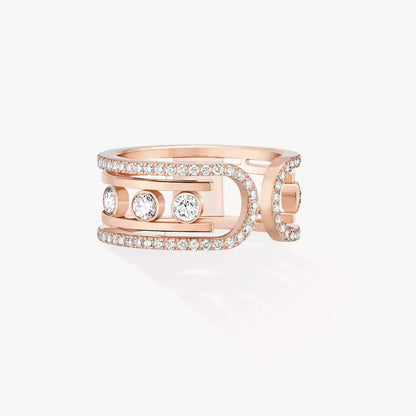 [Saipan]OPEN MOVE 10-DIAMOND PAVÉ RING