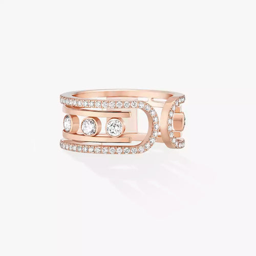 [Saipan]OPEN MOVE 10-DIAMOND PAVÉ RING
