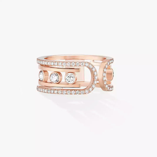 [Saipan]OPEN MOVE 10-DIAMOND PAVÉ RING