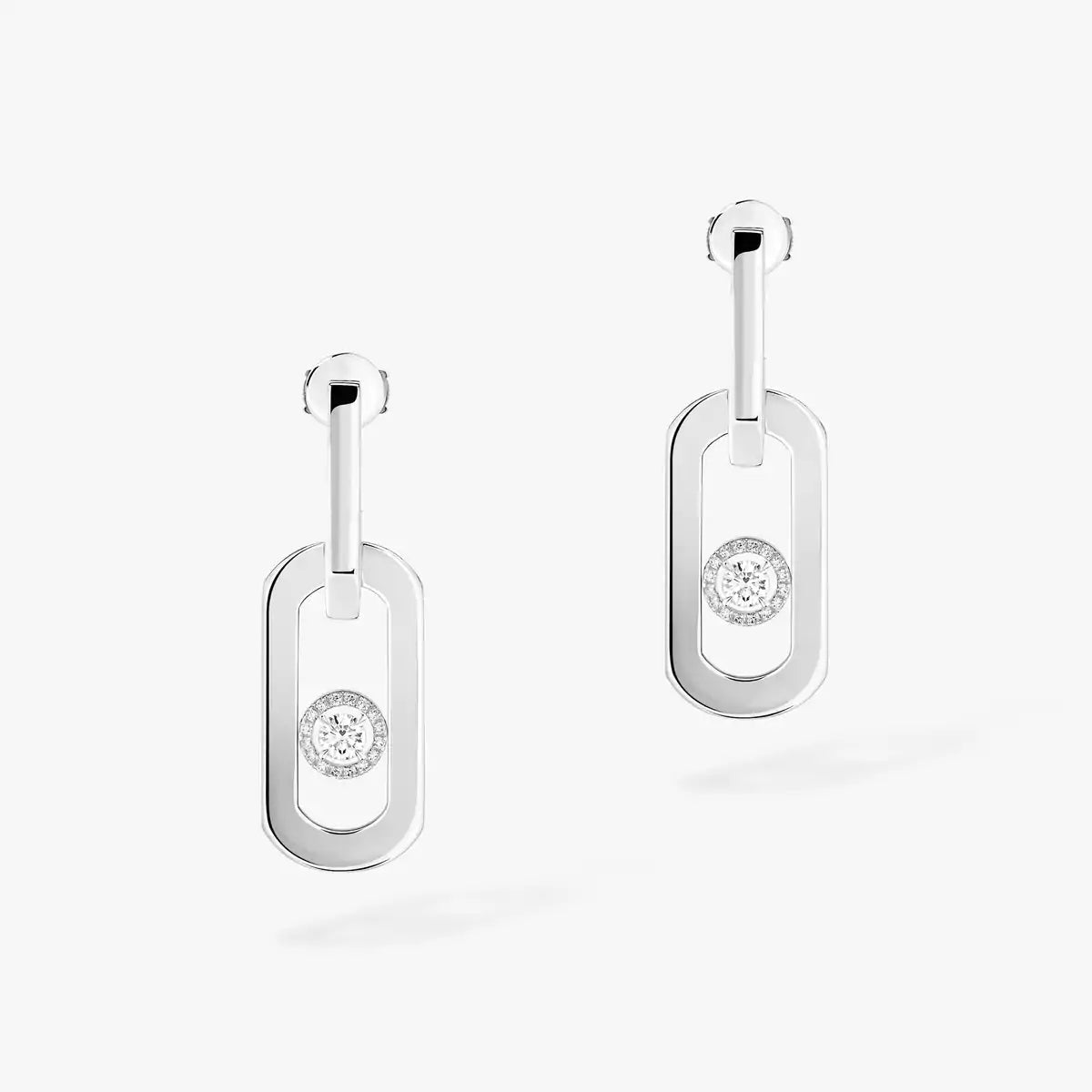 [Saipan]SO MOVE XL DIAMOND PENDANT EARRINGS