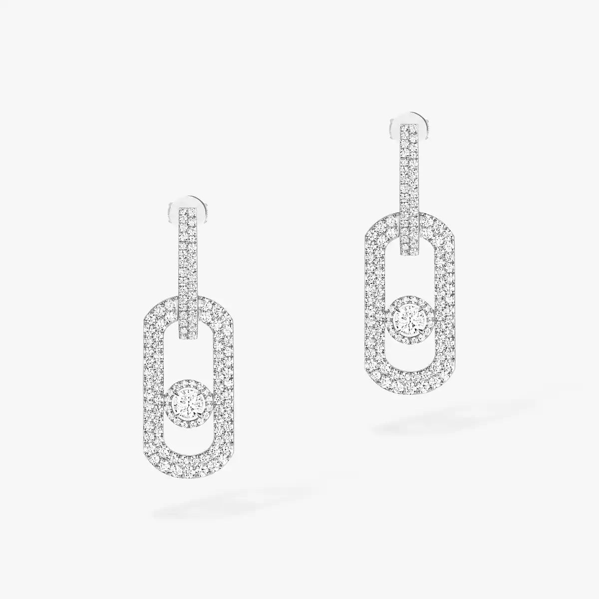 [Saipan]SO MOVE XL FULL-PAVÉ DIAMOND PENDANT EARRINGS