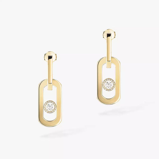 [Saipan]SO MOVE XL DIAMOND PENDANT EARRINGS