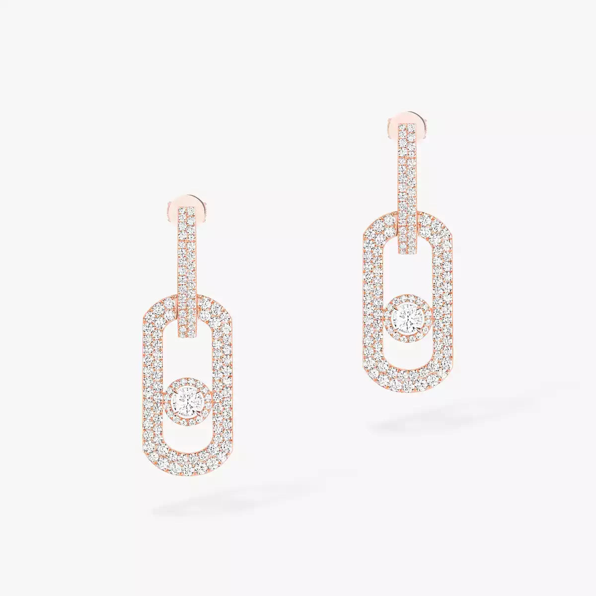 [Saipan]SO MOVE XL FULL-PAVÉ DIAMOND PENDANT EARRINGS