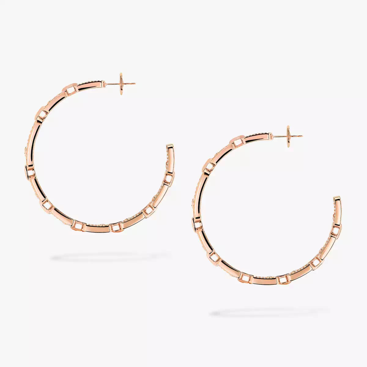 [Saipan]MOVE LINK KINETIC DIAMOND HOOP EARRINGS