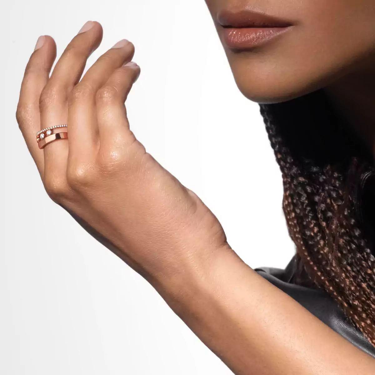 [Saipan]MOVE NOA PAVÉ DIAMOND INTERLOCKING RING