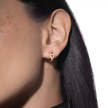 [Saipan]MOVE CLASSIQUE MINI DIAMOND HOOP EARRINGS
