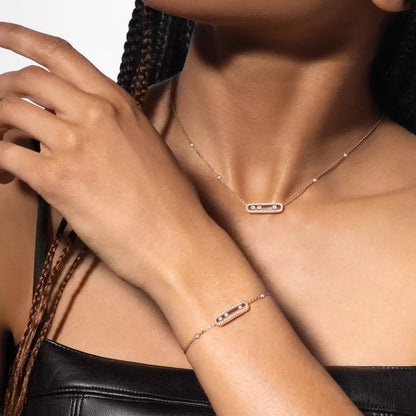[Saipan]PAVÉ BABY MOVE DIAMOND BRACELET