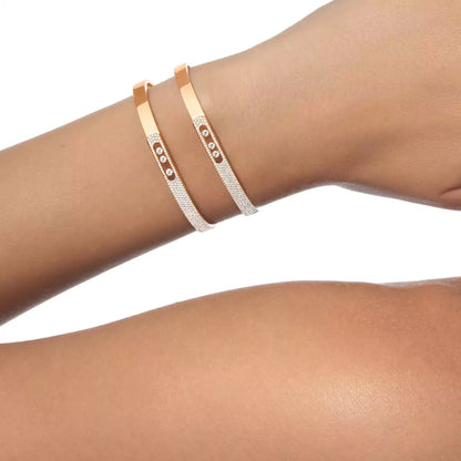 [Saipan]MOVE NOA PAVÉ DIAMOND BANGLE BRACELET